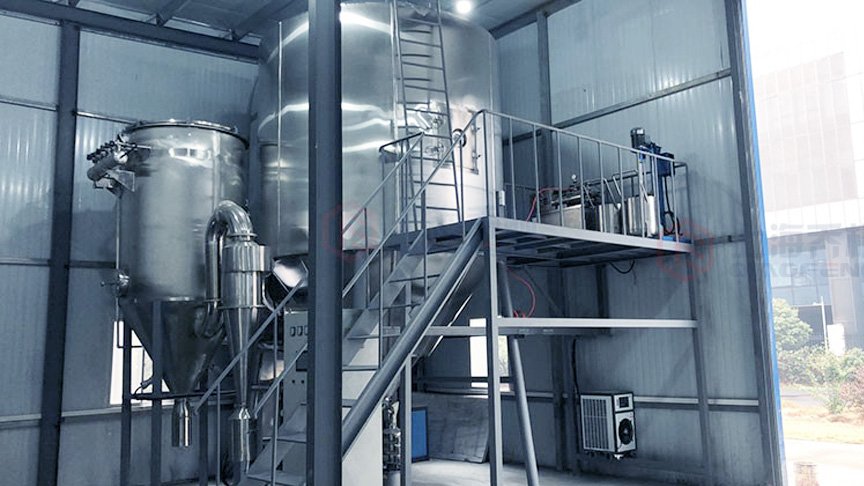 大型噴霧造粒干燥機(jī)客戶(hù)案例現(xiàn)場(chǎng)照